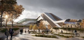 A high-speed train station will be built in Tallinn, designed by Zaha Hadid (4 photos)