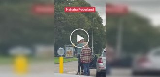 Святое терпение на дороге: водитель из Голландии остается спокойным под плевки агрессора