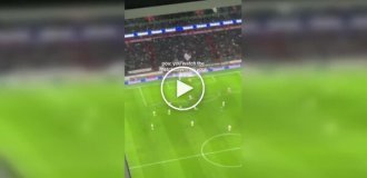 Видео из квартиры с видом на футбольное поле