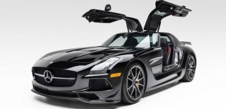 Bids for the AMG SLS Black Series approached a million dollars, but the owner changed his mind about selling the car (37 photos)