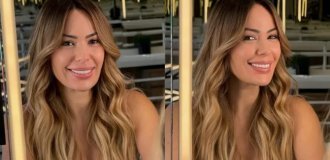 A Dog Almost Left a Playboy Model Without a Nose (5 photos + 1 video)