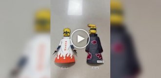 A parrot became Naruto - a feathered costume was made for the legendary anime character