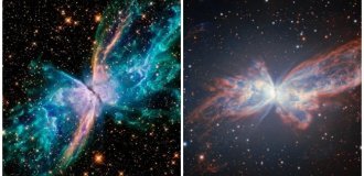 Чилійські астрономи показали, як зірка перетворюється на шедевр (3 фото + 1 відео)