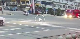 Очень странная авария в Китае