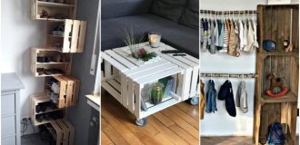 15 ideas on how to use slatted boxes in the interior (16 photos)