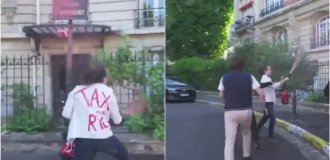 Активисты напали на дома богатых парижан, но чисто символически (2 фото + 2 видео)
