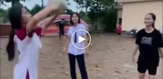 When No talent, but a will: a school ball game