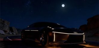 A supercar designed in the US specifically for driving at night (5 photos)