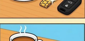 Sobriety test after morning coffee: Find 3 differences in this online picture (photo)