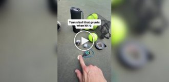 Теннисный мяч, который стонет при каждом ударе