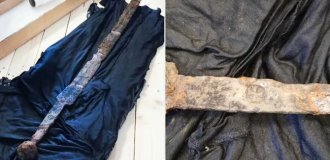 Сенсационная находка: рыбак выловил 700-летний меч (4 фото)