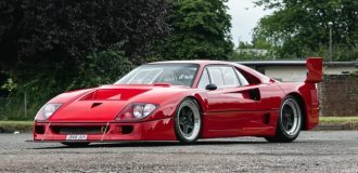 A one-of-a-kind Ferrari F40 with a V12 engine will be put up for auction (35 photos + 1 video)