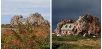 Два валуна, одна крыша и судебный иск: история самого неудобного дома в Бретани (14 фото + 1 видео)