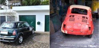 Germans were reminded why they need garages (3 photos)