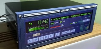 Enthusiasts have resurrected the legendary Winamp, turning it into a physical player (1 photo + 1 video)