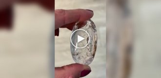 Quartz crystal with water inside