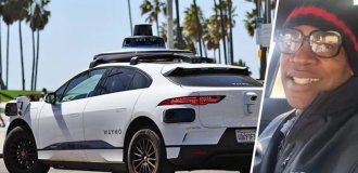 A driverless taxi did not stop and circled around a parking lot in Los Angeles: a passenger missed the plane (2 photos)