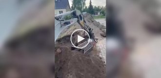 Sifting soil with a special nozzle