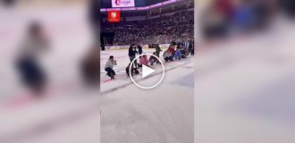 Как таксы бегают по льду