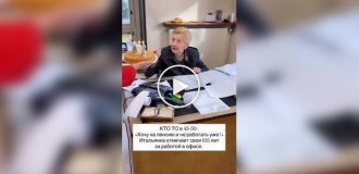 В Италии нашли 105-летнюю бабушку, которая все еще работает в офисе и является «врагом» пенсионного фонда