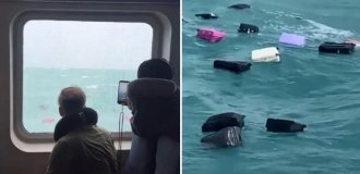 В Таиланде багаж туристов оказался за бортом парома (3 фото + 1 видео)