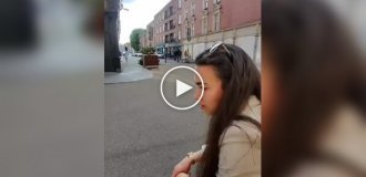 Нападение ирландца Абдуллы на сотрудника полиции