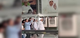 In India, an official brought air conditioners to a temple just for his visit