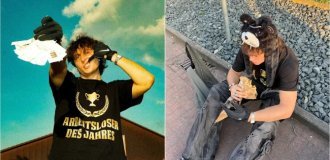 Безработный немец вызвал скандал в Германии (4 фото + 1 видео)