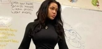 Обычная учительница изобразительного искусства из школы в Нью-Джерси (4 фото)