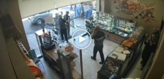 Корова ворвалась в пекарню