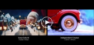 Парень воссоздал нейросетевой ролик Coca-Cola за 24 часа