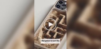 Энтузиаст создал чехол для смартфона с миниатюрной муравьиной фермой
