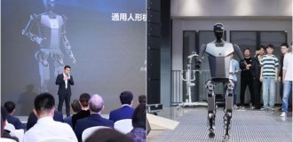 An electric robot was presented in China (2 photos + 2 videos)