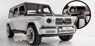 An ultra-expensive Gelendvagen was painted with diamond dust (44 photos)