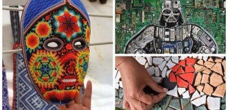 15 ideas for mosaics from unusual materials and amazing examples of their implementation (24 photos)