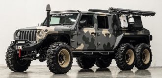 Jeep Gladiator превратили монструозный внедорожник 6х6 (10 фото)