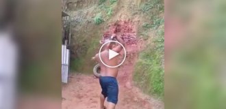 Счастливый день неопытного метателя ножей