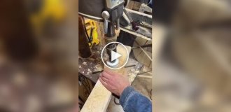 A man made himself a beer holder
