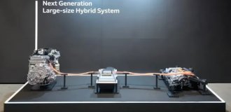 Honda unveiled a new V6 for hybrids (1 photo)