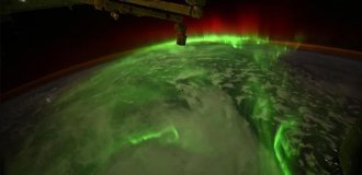 Космический шторм: астронавты Crew Dragon сняли с орбиты  редчайшее «извивающееся» полярное сияние (2 фото + видео)