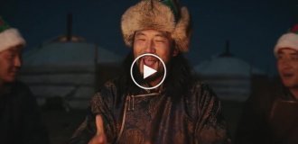 Монгольская версия песни Jingle Bells