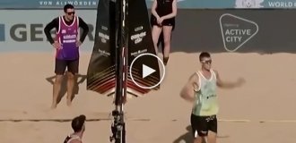 Stylish beach volleyball cheat