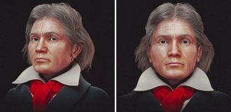 Спустя почти 200 лет после смерти Бетховена дизайнеры впервые создали точную 3D-модель его лица (6 фото)