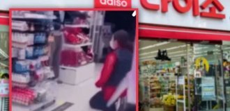 Продавщице, сделавшей замечание ребёнку, пришлось извиняться на коленях (2 фото + 1 видео)