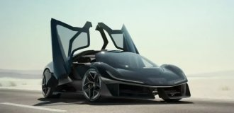 Lotus presented its three-seater supercar Theory 1 (11 photos)