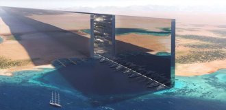 Construction of the century: new problems have arisen with the mirror city in the middle of the desert (4 photos + 1 video)
