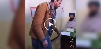 This is how the driving test is done in Afghanistan