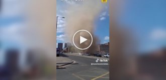 По Манчестеру пронесся закрученный «пылевой дьявол»