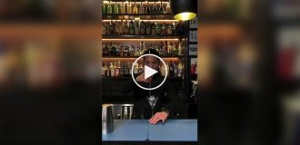 Bartender who loves his job