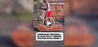 Treadmill from an African craftsman